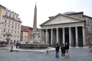 Sunrise in Rome.