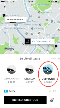 uber tour rome