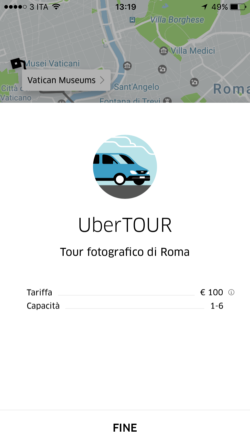 uber tour rome