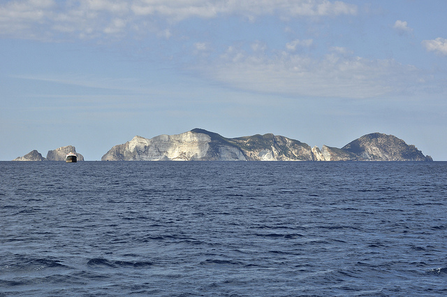 Ponza Island view from Palmarola